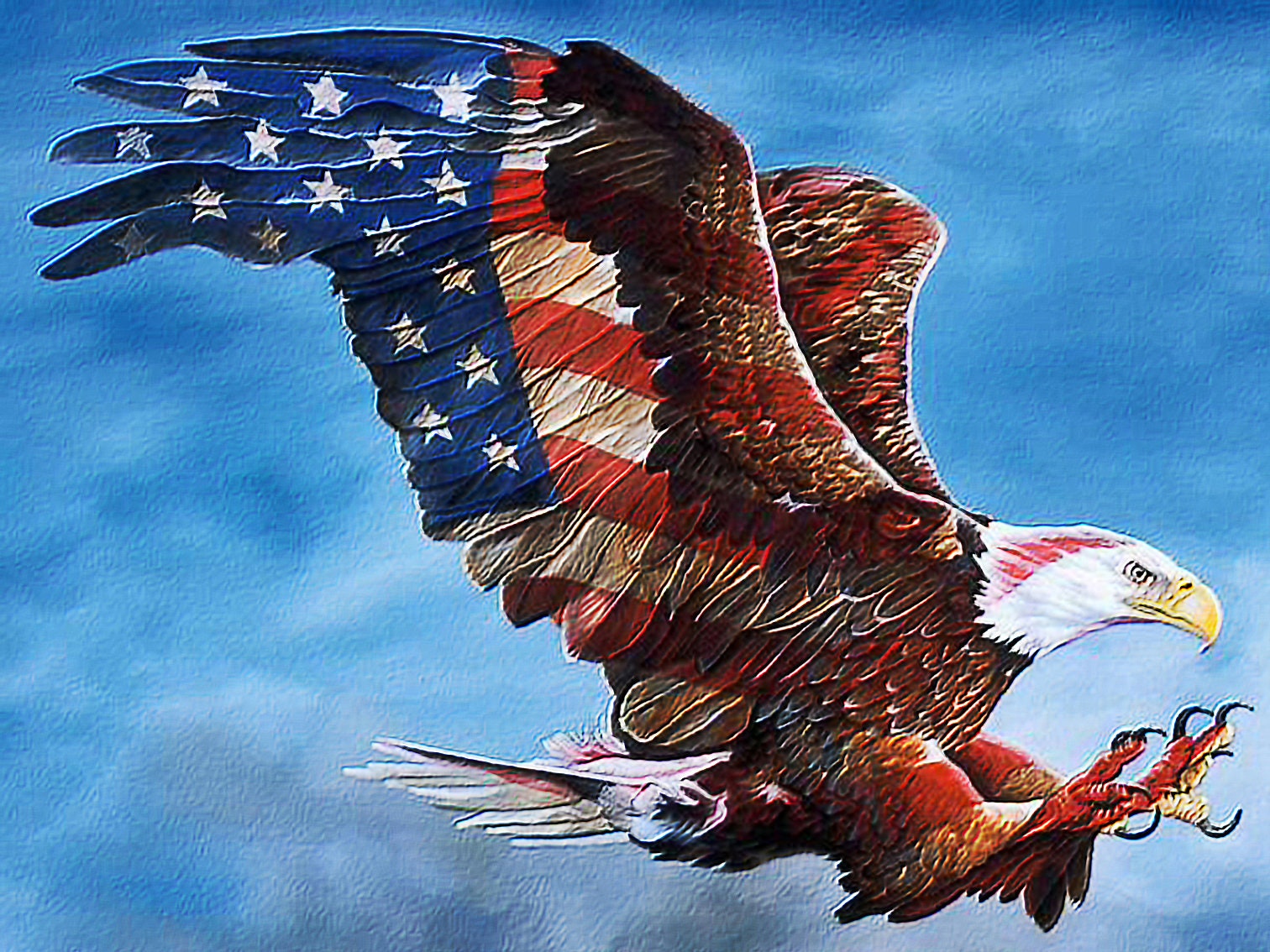 American Eagle Full Drill Diamond Painting Kit 5D Diamond | Etsy