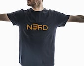 Unisex NERDttk logo black T-shirt 100% ring-spun cotton/cotton