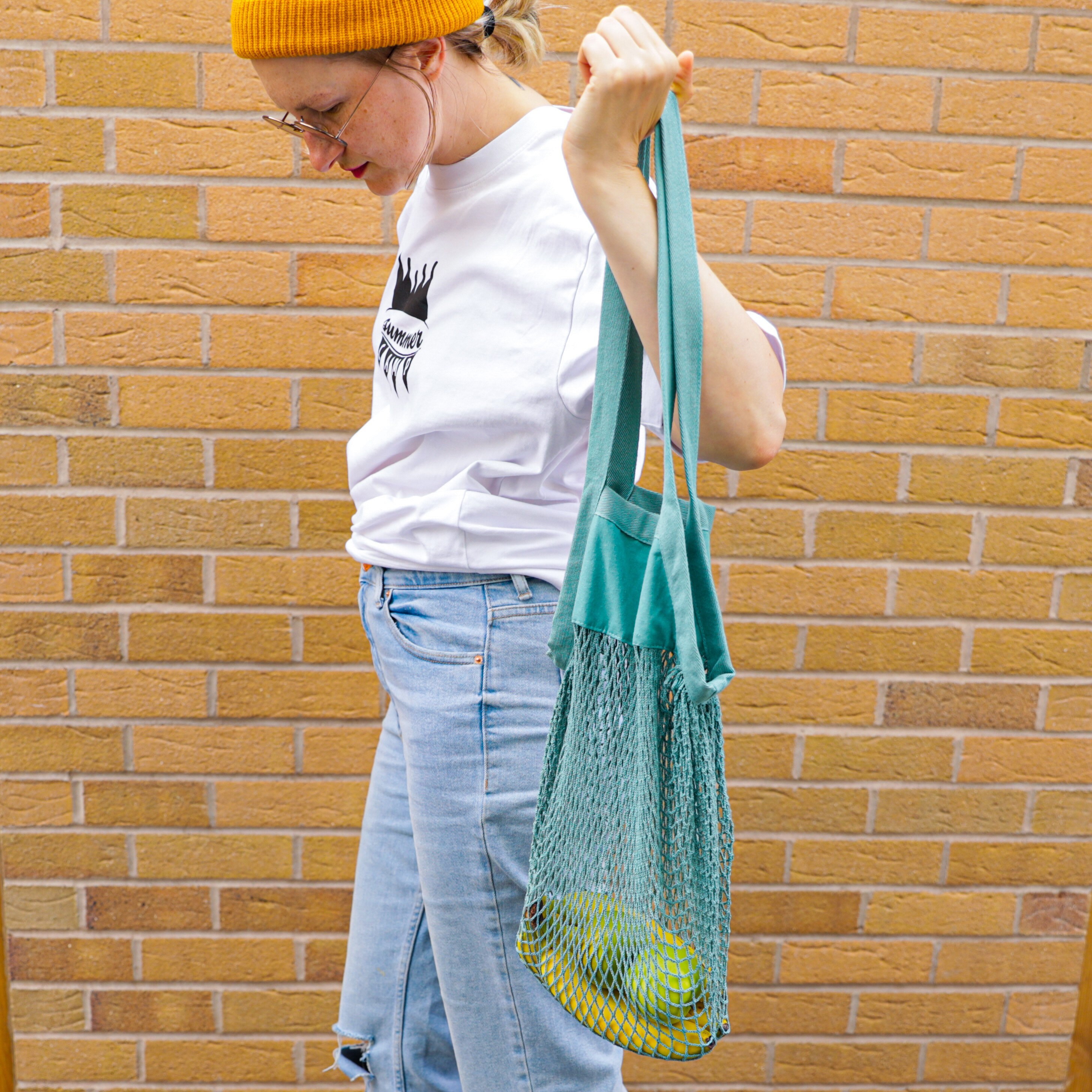 Organic Cotton Mesh Grocery Bag Made From Certified Organic Etsy