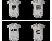 Unique heather baby vest with 4 different designs of your choice. Soft 100% Cotton. Buy 4 pay for 3.