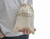 Personolised Organic Premium Stuff Bag 34x23 (cm)/ 13.4x9 (inch)