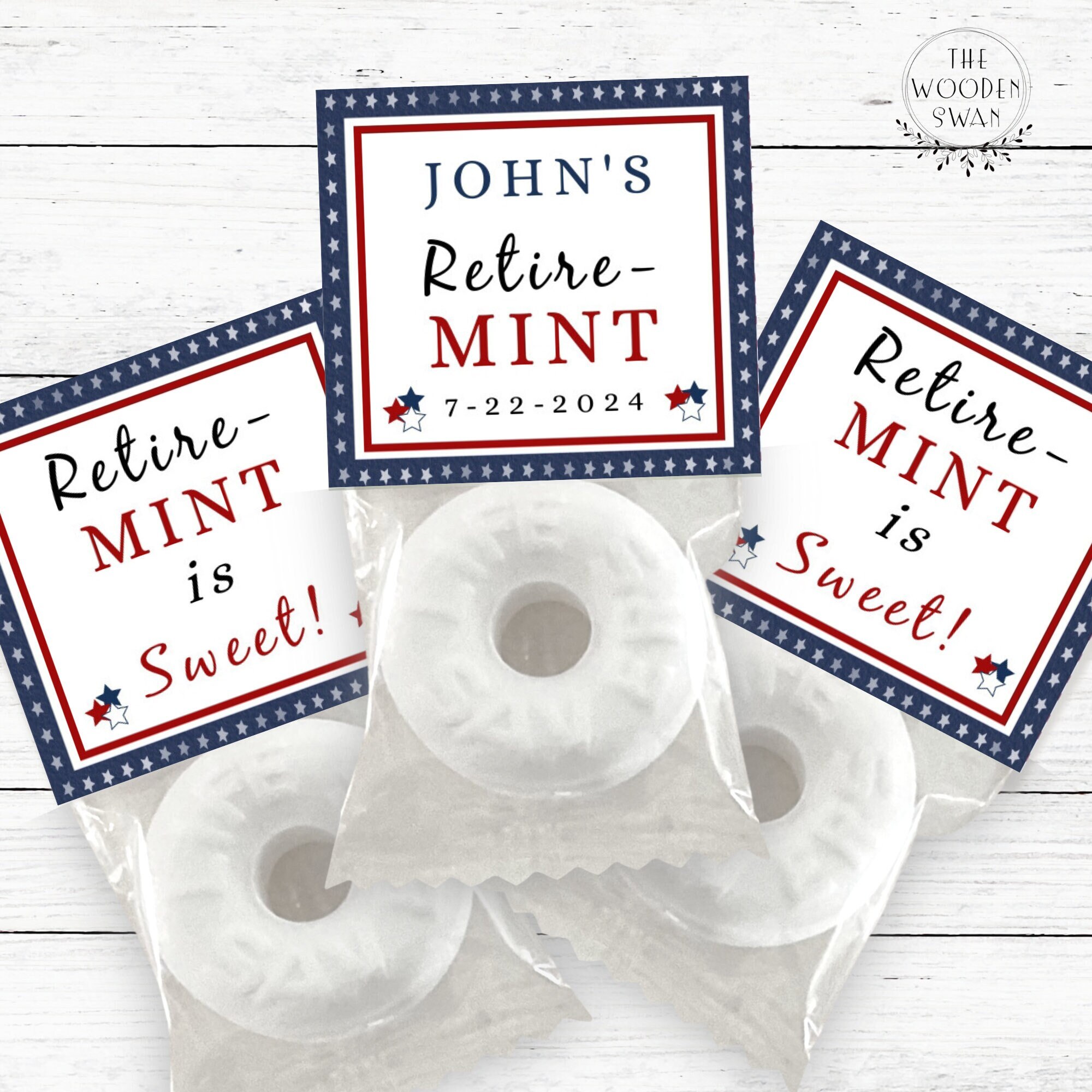 DIY Military Retirement Mint Favor Topper Template, Custom Mint Party Favors, Life Saver Mint, After Dinner Mint Topper, Editable Text, 853K
