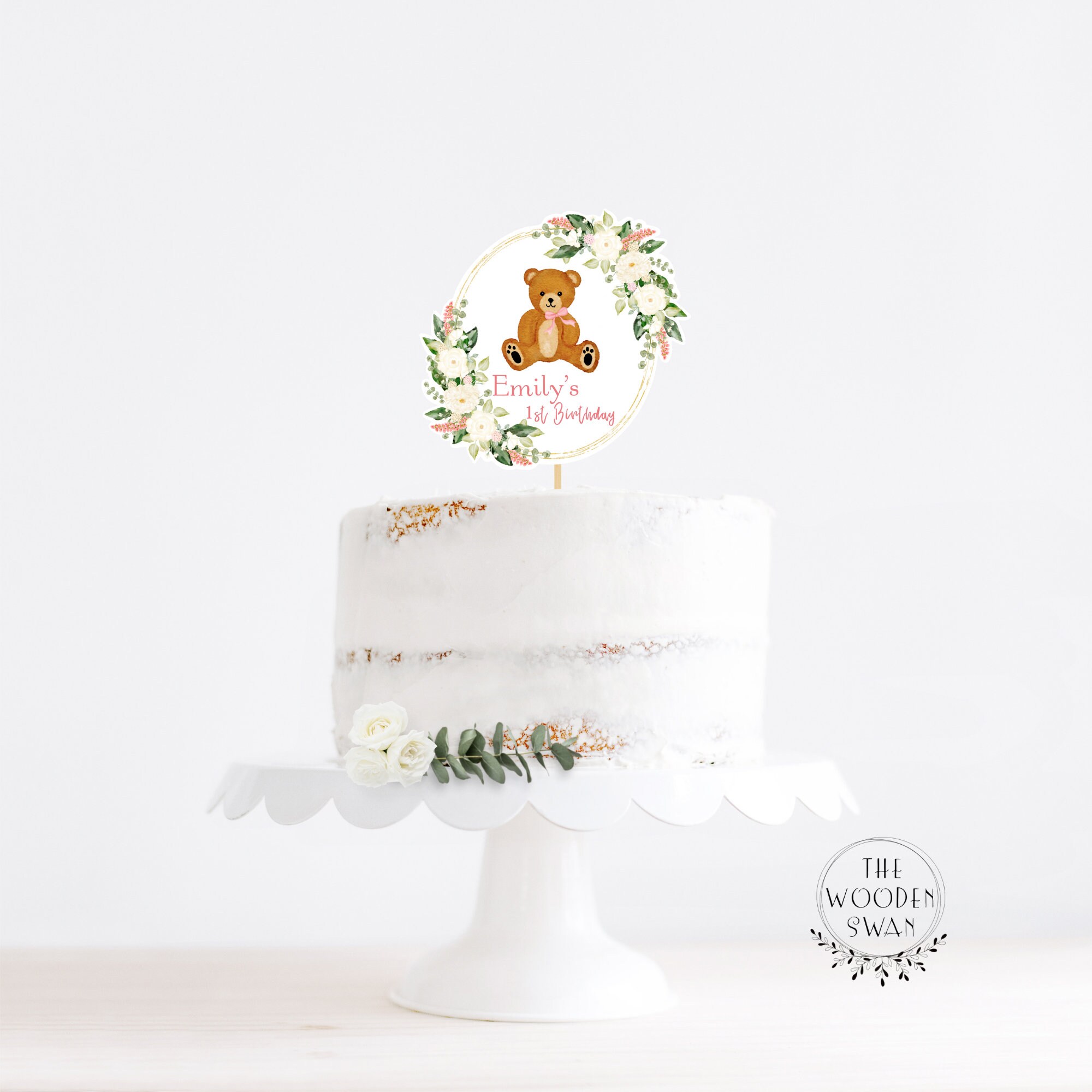 Printable Cake Topper Template, 1st Birthday, Any Event, Centerpiece ...