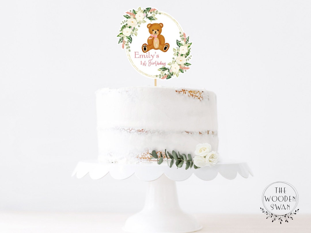 Printable Cake Topper Template, 1st Birthday, Any Event, Centerpiece ...