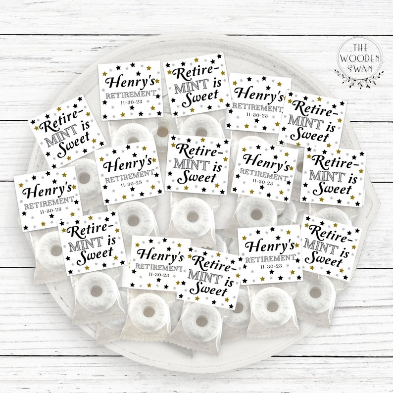 Printable Mint Hinged Tin Favors