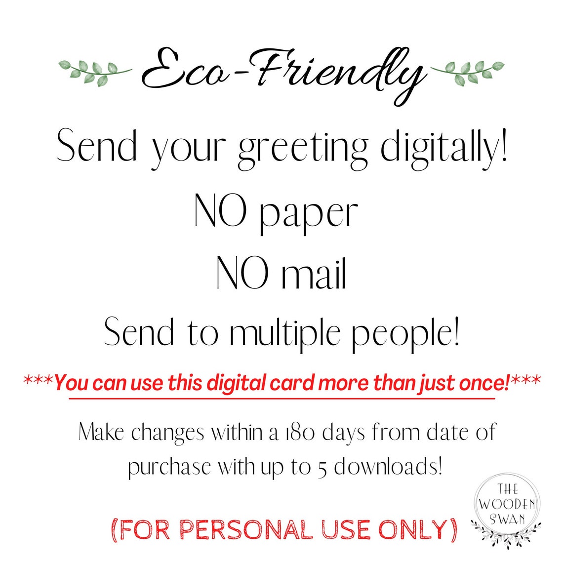 Electronic Thank You Card Template, Digital Ecard, Digital Thanks, Appreciation, Kindness