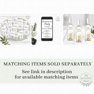 Printable Retirement Gift Tag Template Retirement Wine Bottle - Etsy