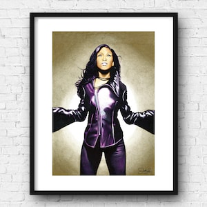 Destiny | Michelle Williams | Destiny&#39;s Child | African American Art | Black Art | Wall Art | Art Print | Multiple Sizes
