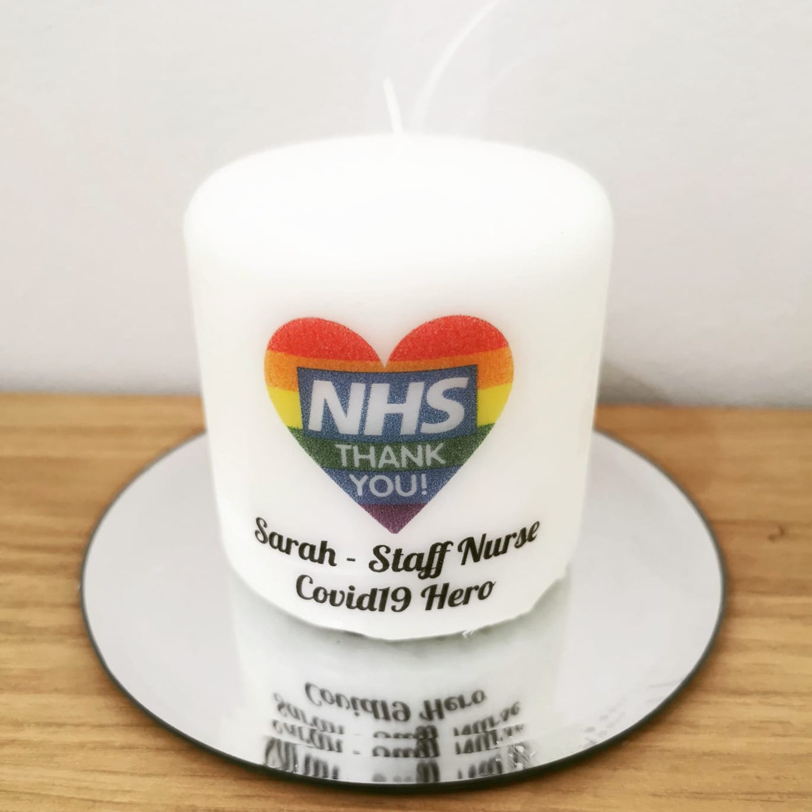 Thank You NHS Personalised Candles including your choice of Etsy