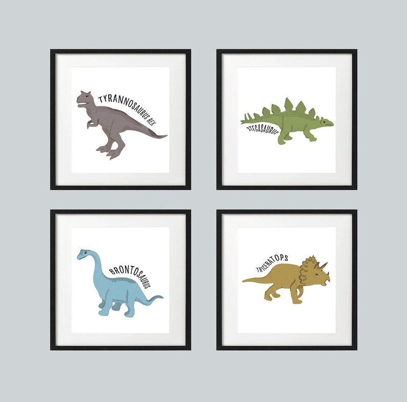 Dinosaur Prints Digital Download Little Boy Dinosaur Boy Nursery