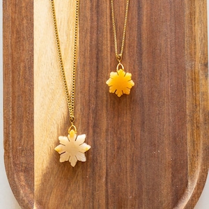 Citrine Gemstone Philippine Sun Necklace | Araw Necklace | Filipino Pride | Authentic Gemstone Philippine Sun