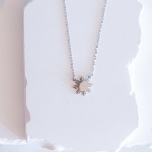 Philippine Sun Araw Necklace Silver