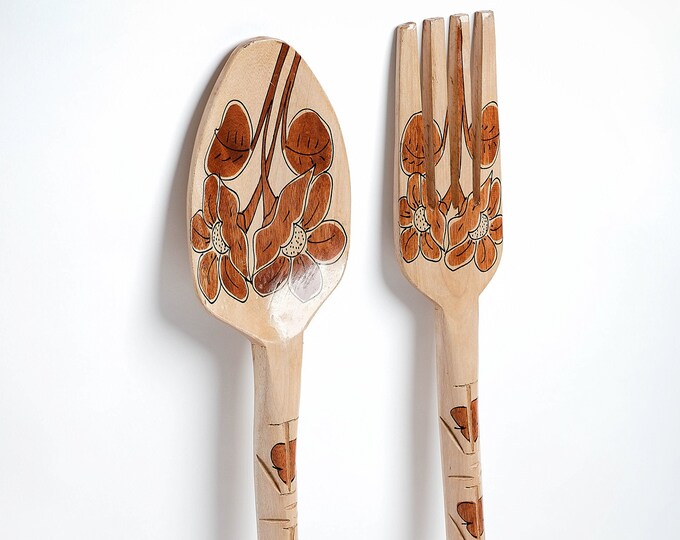 Philippine Wooden Spoon and Fork Decoration Etsy
