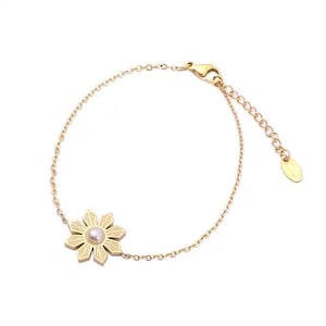 Philippine Pearl and Sun Araw Bracelet Gold