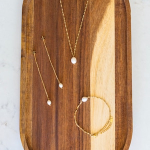 Perfect Pearl Trio Set | Bridal Jewelry | Wedding Set | Bridesmaid Gift | Authentic Philippine Pearls (PR-12)