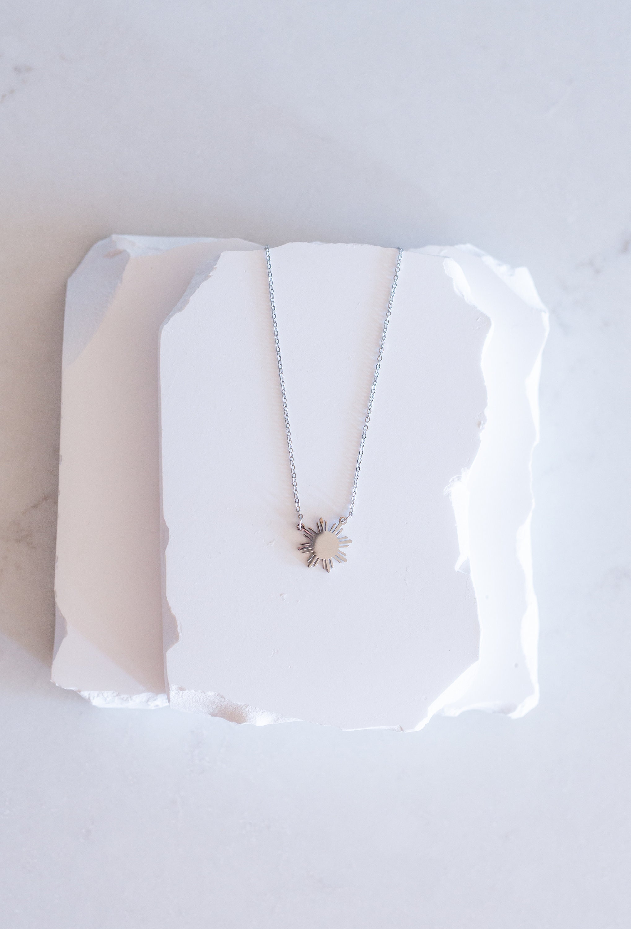 Philippine Sun Araw Necklace Silver