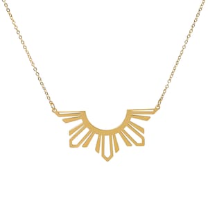 Philippine Sun Araw Statement Necklace Gold