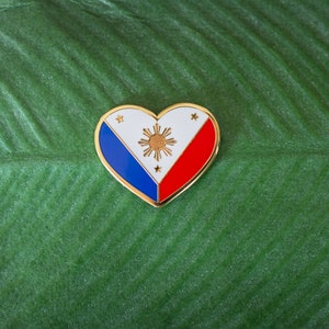 Philippine Heart Flag Enamel Pin