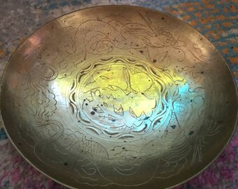 Chinese Brass Bowl Etsy