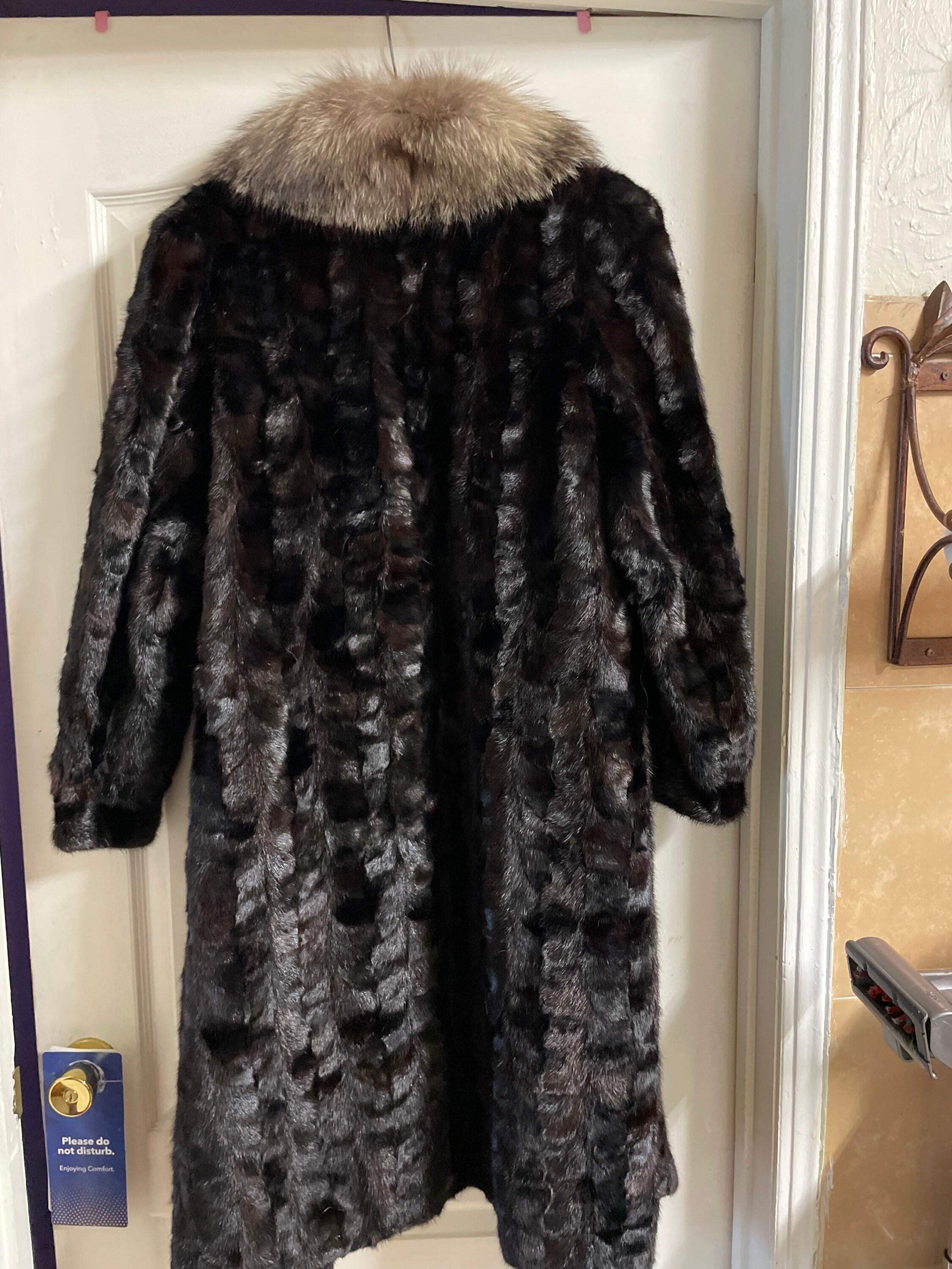 Canadian Dark Ranch Mink & Fox Fur Womans Coat - Etsy