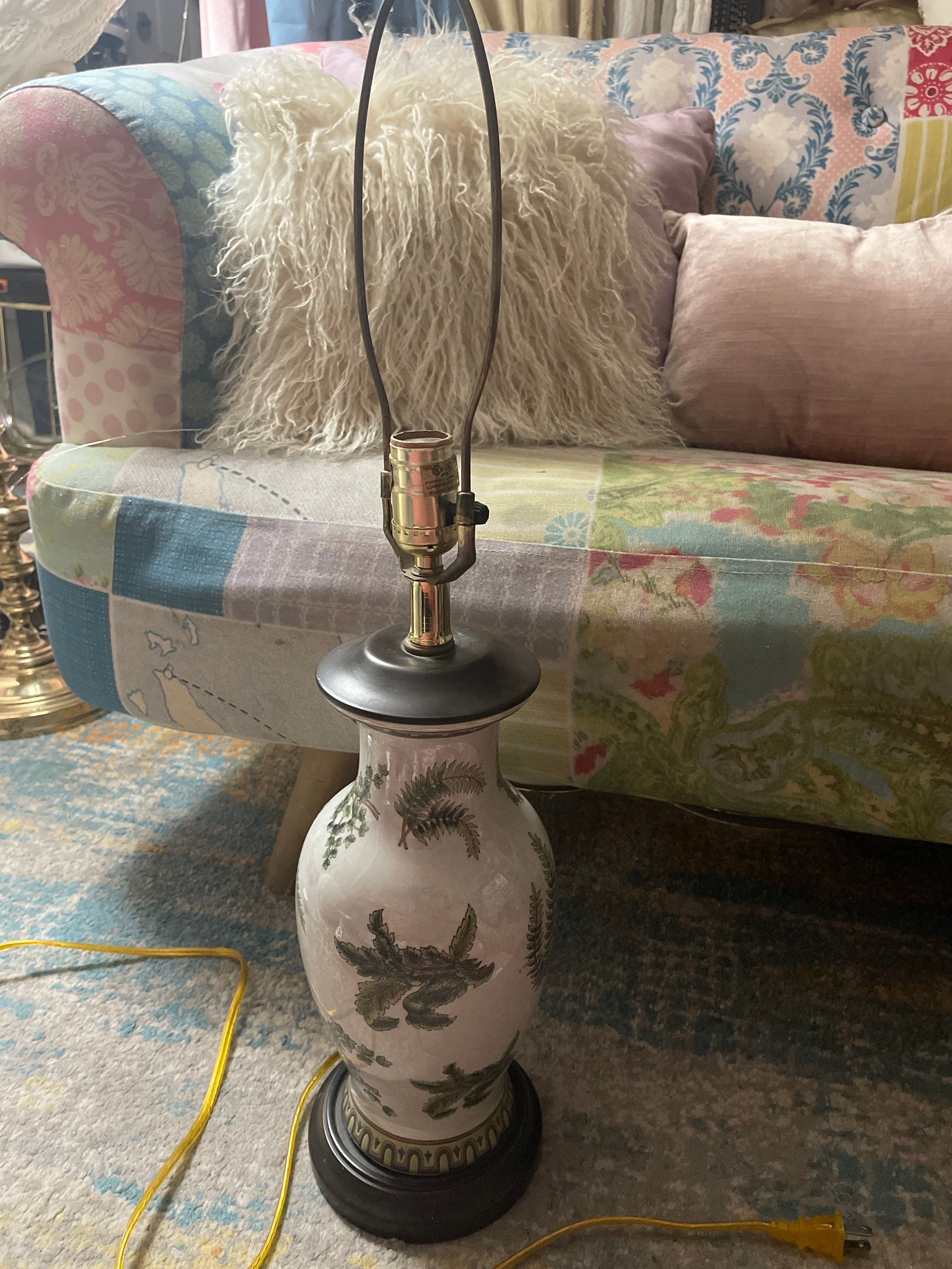 Vintage Japanese ginger jar table lamp Etsy