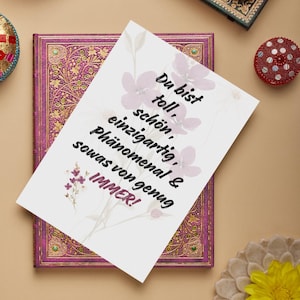 Carte postale Tu es toujours suffisant - Carte postale pour meilleur ami - Carte d'affirmation - Carte à offrir - Amour de soi