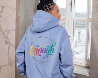 You are Enough iron-on patch - You are enough - DIY clothing with positive affirmation - partner outfit with iron-on foil - design