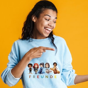 Melanin Freunde Pullover , Hoodie, T-Shirts, Kappen, Sportbeutel, Friends Bügelbilder - Vielfalt im Kleiderschrank