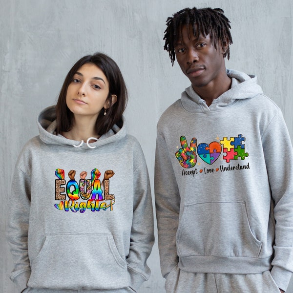 Peace and love Pullover, Hoodies, T-Shirts gestalten mit deinem Bügelbild für Diversität und Vielfalt, einzigartige Geschenkidee