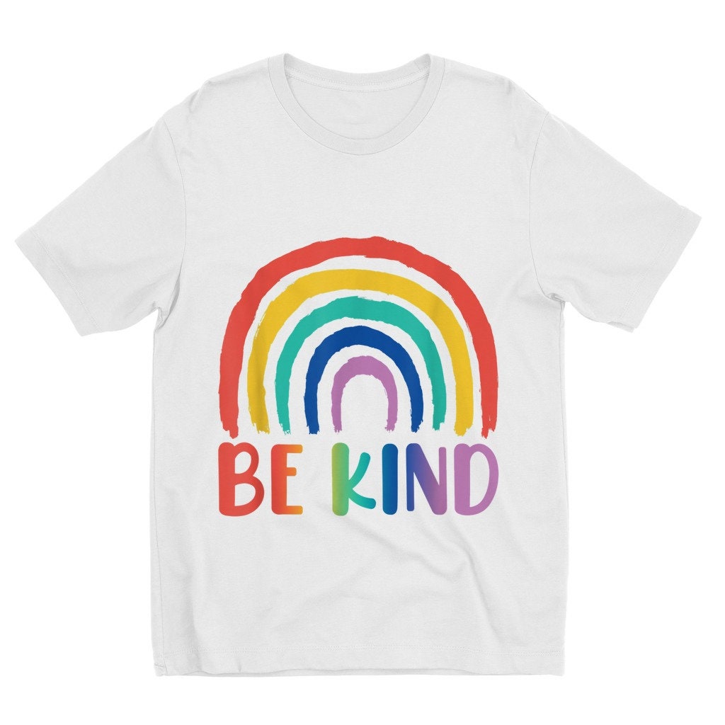 Be Kind Rainbow Kids T-Shirt | Etsy