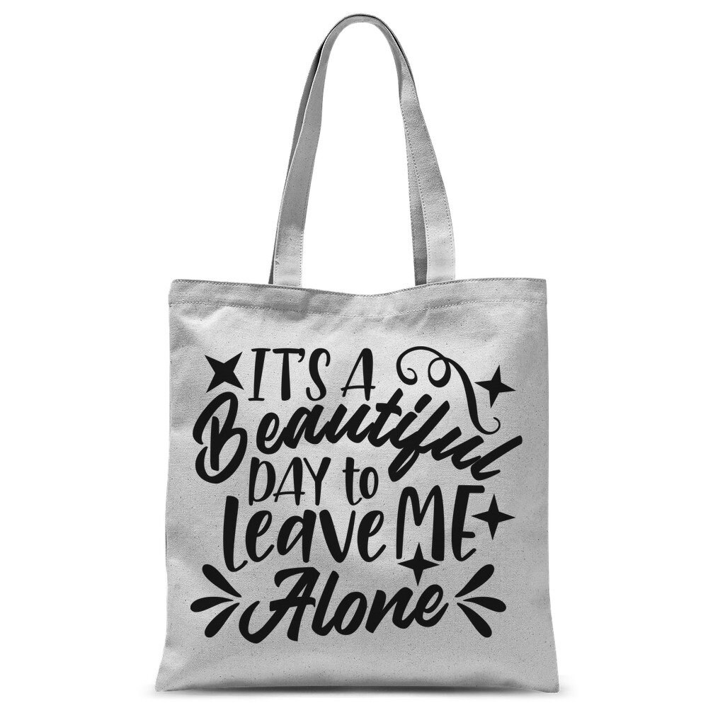 It's a Beautiful Day for a Birthday Canvas Tote Bag 
