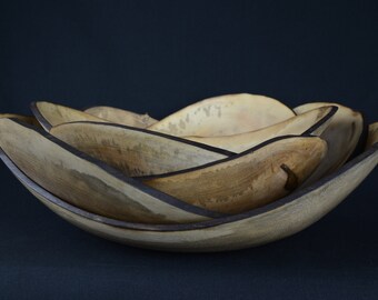 Ardèche white walnut cups