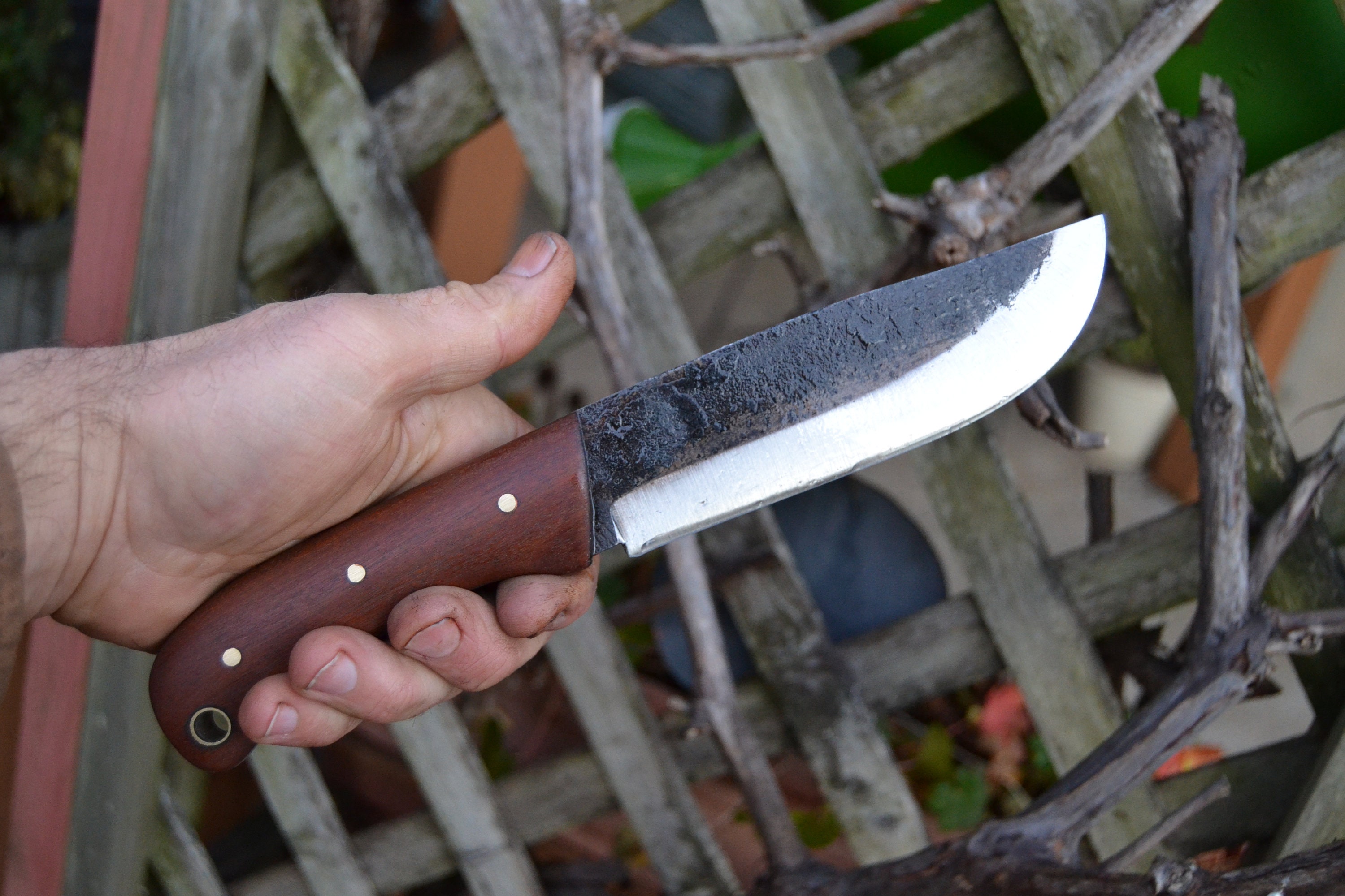 Hand Camping Knife Etsy