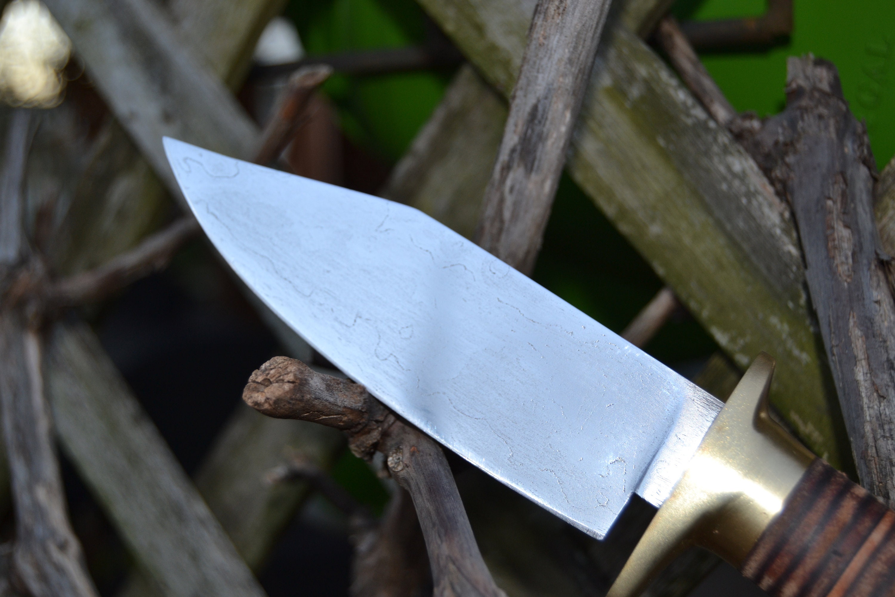 Hand damascus Knife Etsy