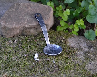 Hand forged coffee scoop