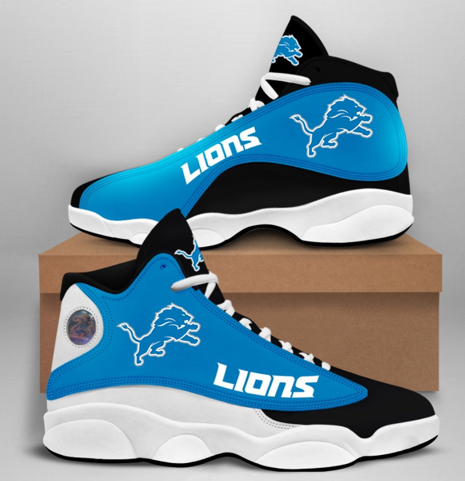 Detroit Lions NFL Jd13 Shoes Men And Women Running Shoes | Etsy