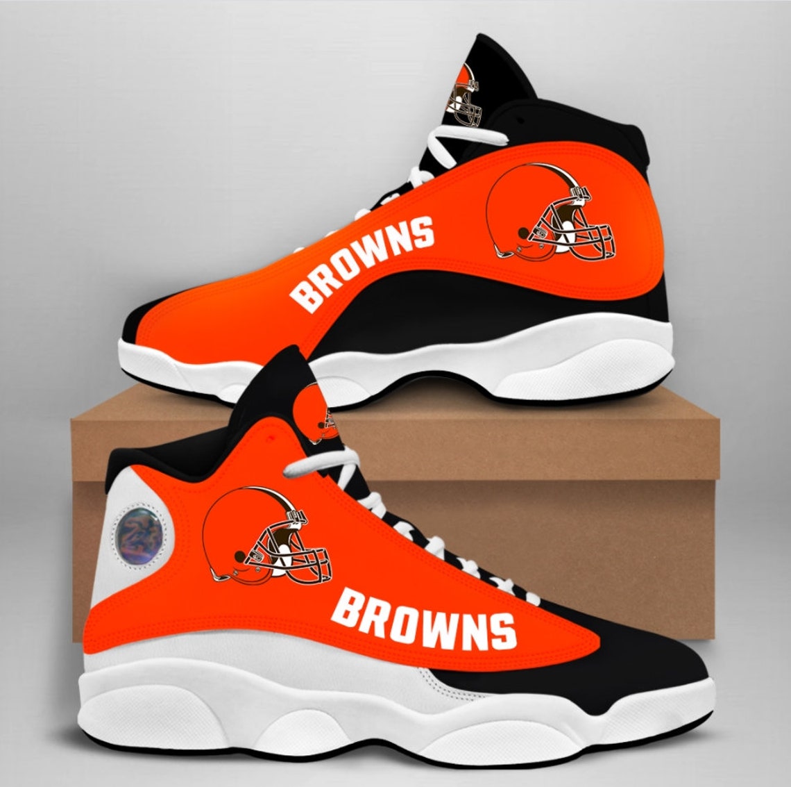 Cleveland Browns NFL Jd13 Shoes Men And Women Running Shoes Etsy