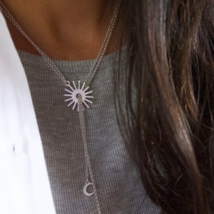 Luna Necklace - 10 micron silver plated resists time and life - trendy women's jewelry