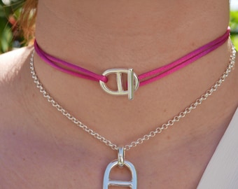 Necklace summer satin - Adjustable - Several colors available
