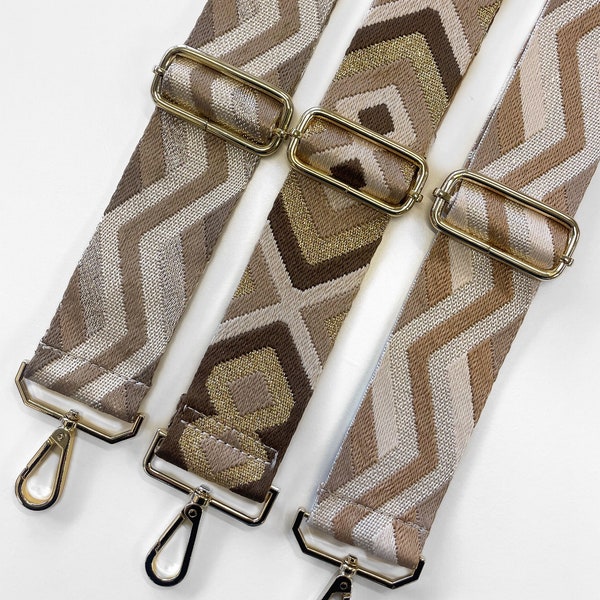 Sangle De Sac à Main Desden Arkansas Razorbacks Motif Ikat - Largeur 2 Pouces, Couleurs Vives - Licence Officielle