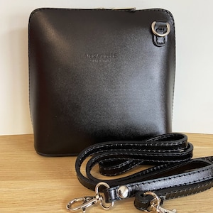 Sac à main "Piccolo" bandoulière noir en cuir Italien - Plein de coloris disponibles - sac crossbody - idéal cadeau