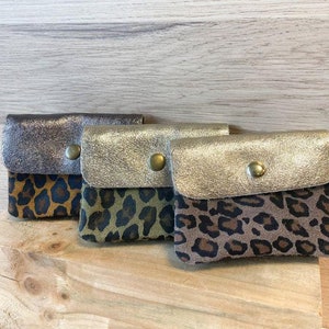Bolsa de camurça nobuck e couro brilhante de oncinha ensolarada - bolsa de couro pequena e média - acessório para artigos de couro