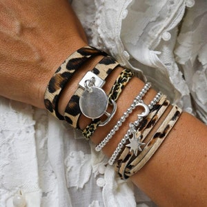 Leopard Leather Bracelets - Trendy Leather Bracelets - Leopard Prints, Panther - Thick Leather - Thin Leather - Liberty