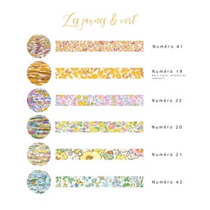 Lote 5 METROS cinta liberty tela liberty cinta para pulsera floral accesorio de mercería joyería DIY imagen 6