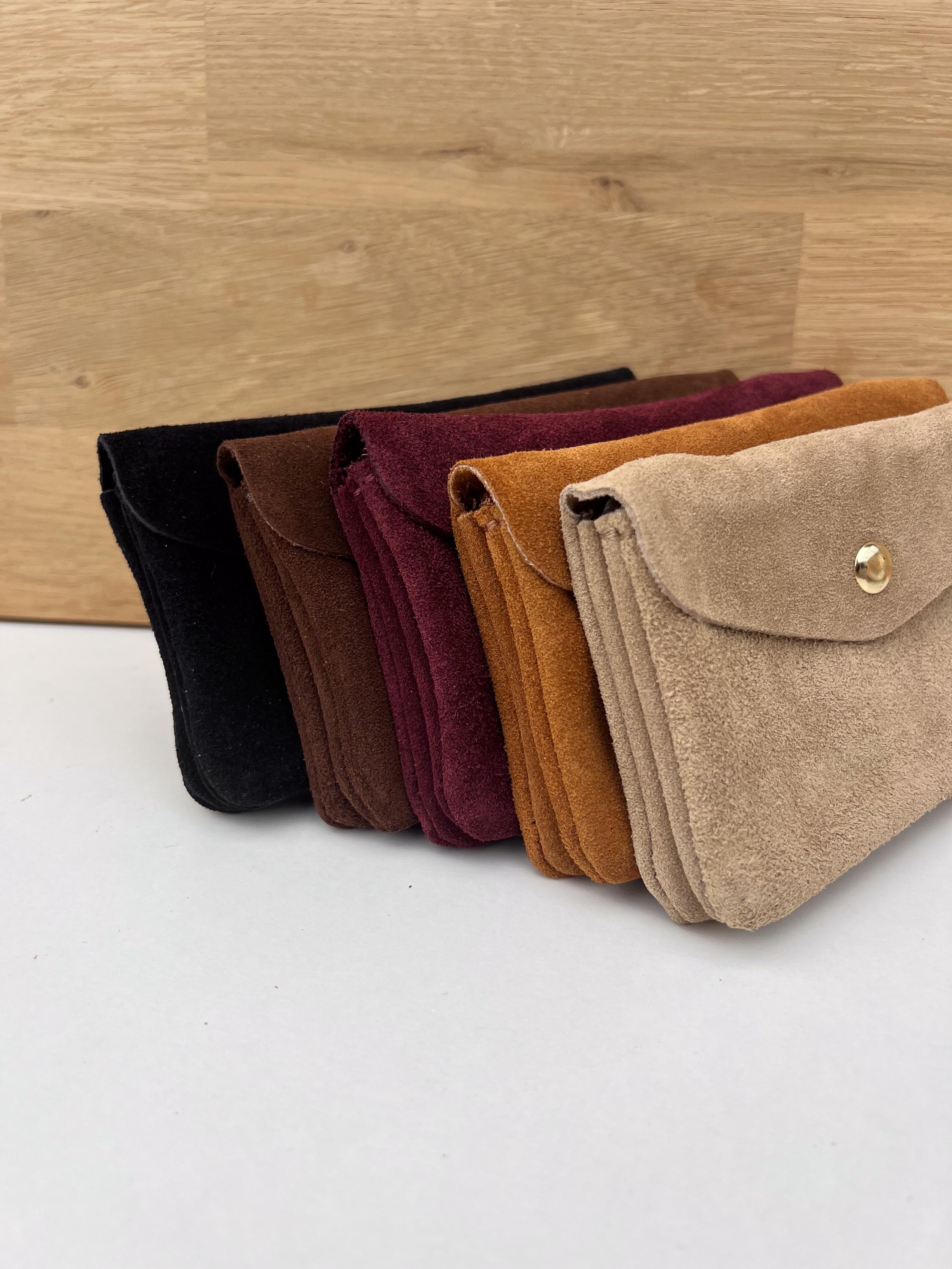 Small Rectangular Purse Sunny Rectangular Nubuck Suede Leather - Small Soft Leather Coin Purse ...