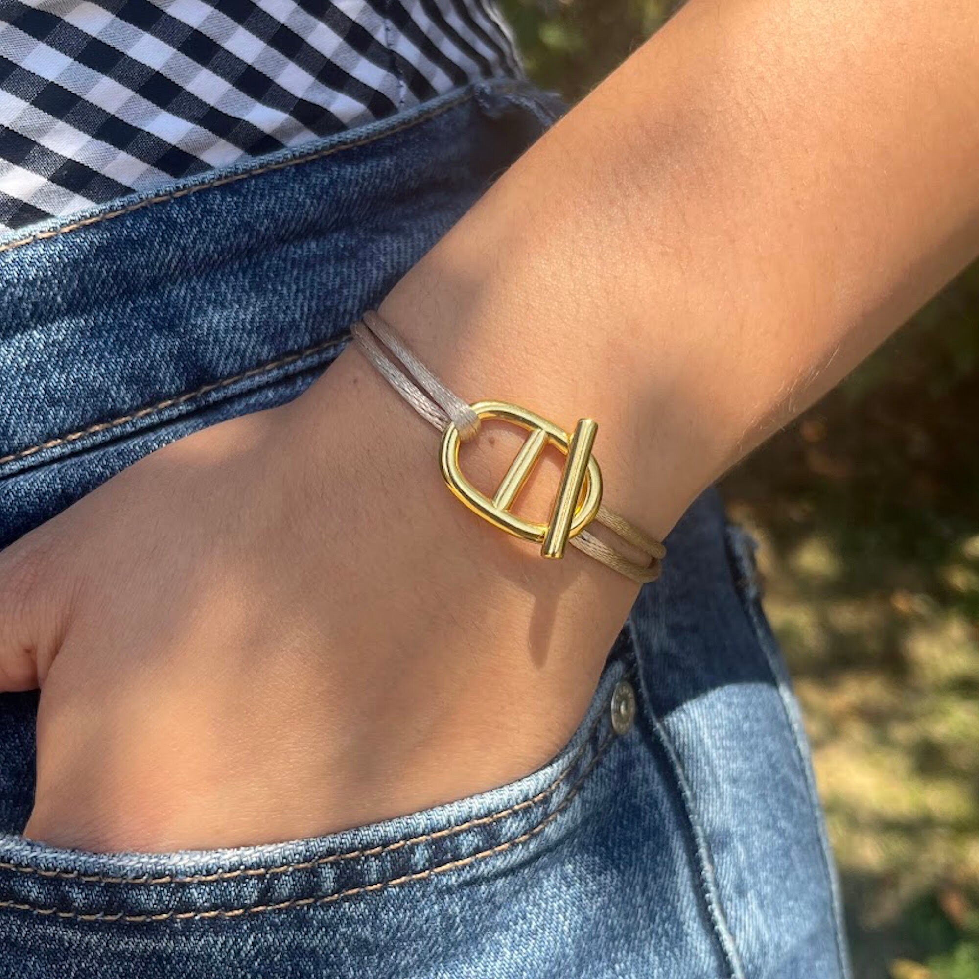 Chunky Flat Mariner Bracelet, Gold Link Chain, Big Hook Bracelet, Chunky  Bracelet, Gold Chain Bracelet, Stacking Bracelet, Gold Charm Brace 