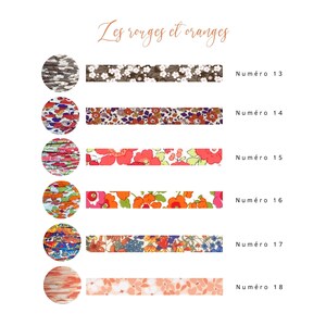 Lote 5 METROS cinta liberty tela liberty cinta para pulsera floral accesorio de mercería joyería DIY imagen 5