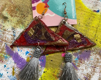 Mocha Chip Ear Art Earrings
