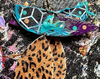 Wild Animal Ear Art Earrings