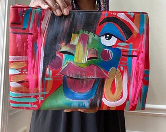 Ravishing Red Art Junkie Clutch
